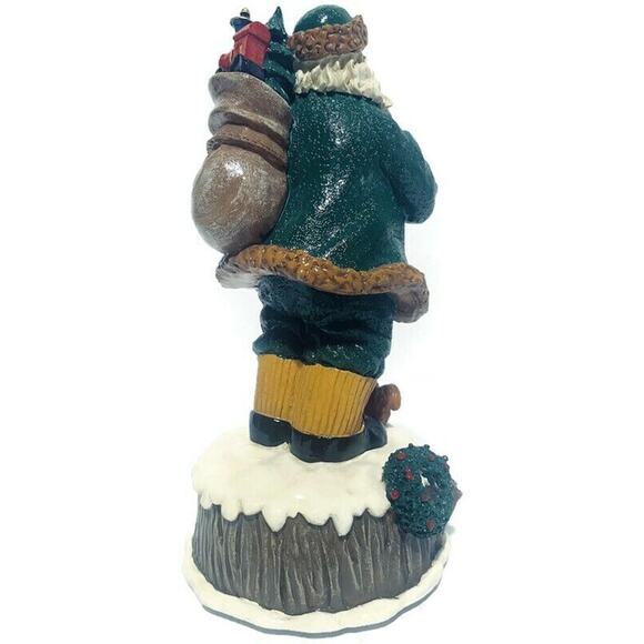 Home for the Holidays Visions of Santa 1839 Resin Santa Musical Figure 10 Inches - Picture 8 of 16